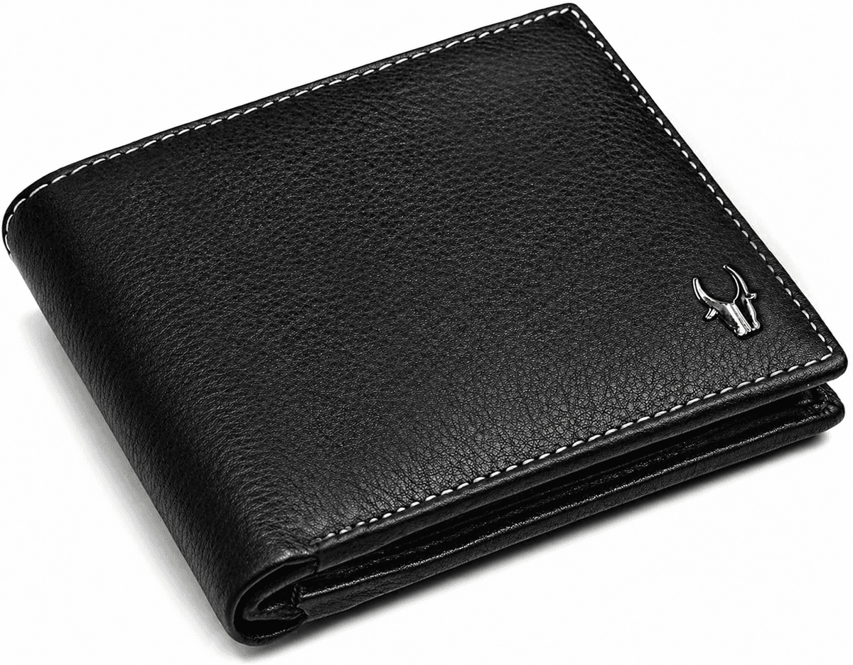 Buy Men’s Black Leather Wallet Online | Slim Bifold Wallet